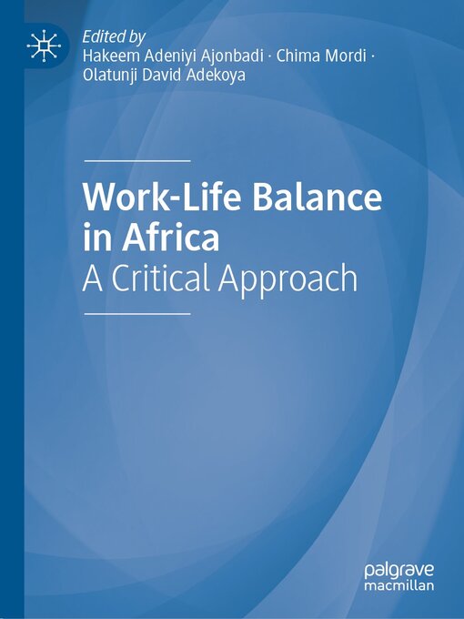 Title details for Work-Life Balance in Africa by Hakeem Adeniyi Ajonbadi - Available